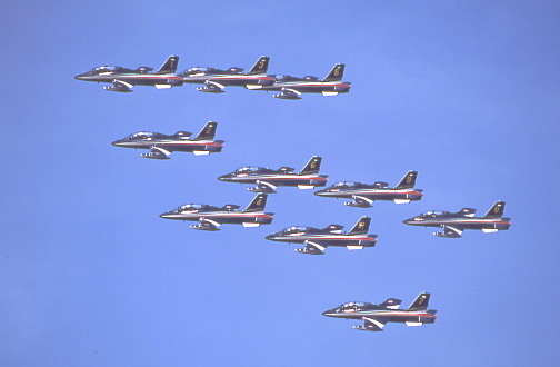 Frecce Tricolori - Italie - sur Aermacchi MB 339 PAN