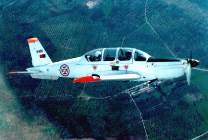 Un TB.30 Epsilon en vol d'entranement, on remarquera que le cne d'hlice a t peint en noir 