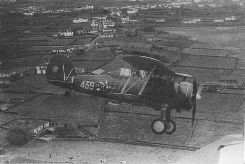 Gloster Gladiator au-dessus des Azores.  Doc : Mais Alto
