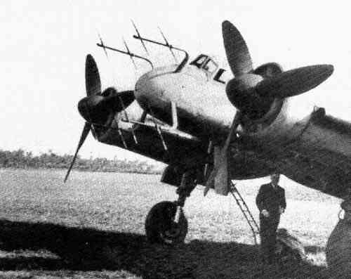 Le Junkers Ju 88G code de fuselage GR+LR N 621800 atterrit le 2 mai 1945 sur la piste non acheve de Pedras Rubras, pilot par Klaus Moller et Joseph Allram. Lappareil vint directement en vol depuis lAllemagne.  Doc : Mais Alto